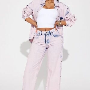 Tickled Pink Snap Jeans